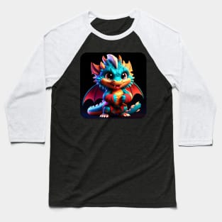 Rufie the Dragon - Wrestling #55 Baseball T-Shirt